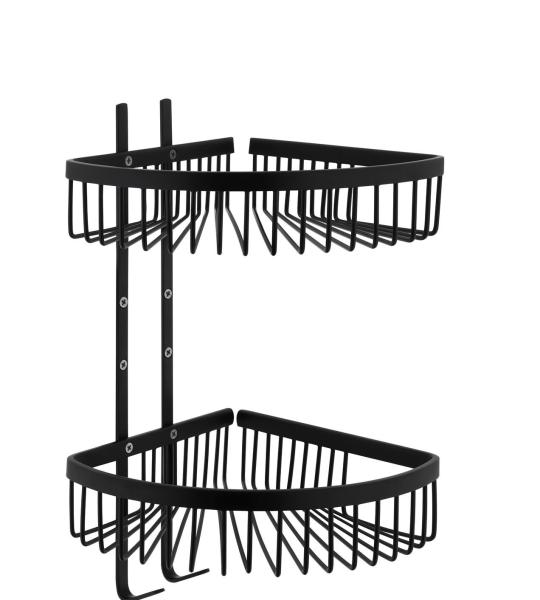 VitrA Base 400 Двоен Полице Мат Црн A4416036