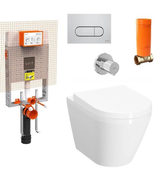 VitrA Integra Скриено Монтиран Висечки ВЦ Комплет со Вградлив Резервоар 800-2027