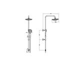 VitrA Joy 3C Туш Колона Мат Црна A4579836