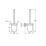 Vitra Marin Кром Четка за тоалет од ѕид A44948