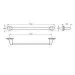 Vitra Marin Hrom Dolga Peškir A44944