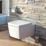 VitrA Metropole Rim-ex Bela Visečka WC Školjka bez Kanala so Bavno Zatvoranje Kapak 7672B003-0559