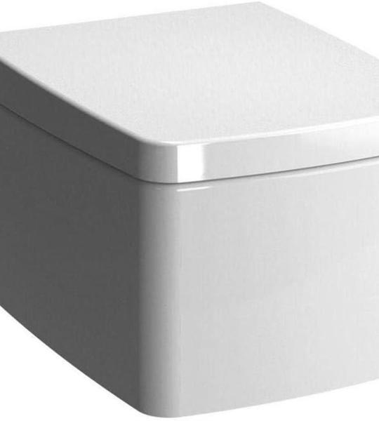 VitrA Metropole Rim-ex Bela Visečka WC Školjka bez Kanala so Bavno Zatvoranje Kapak 7672B003-0559