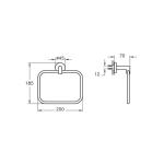 Vitra Minimax Хром Прстен Пешкирник A44783
