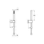 VitrA Origin 1F Рачен Туш Сет Хром A45543