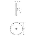 VitrA Origin Туш Глава Хром A45638