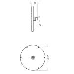 VitrA Origin Душ глава Мат Црно A4563836 - Само главата