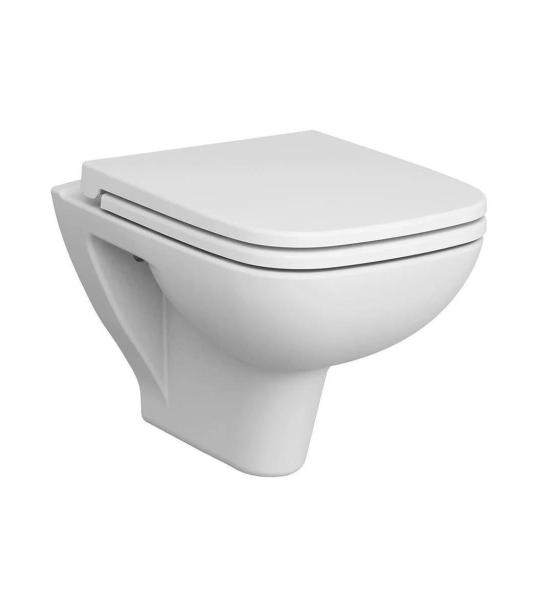 Vitra S20 SmoothFlush Безканален Висечки Тоалет и Без Шум Бавно Капаче