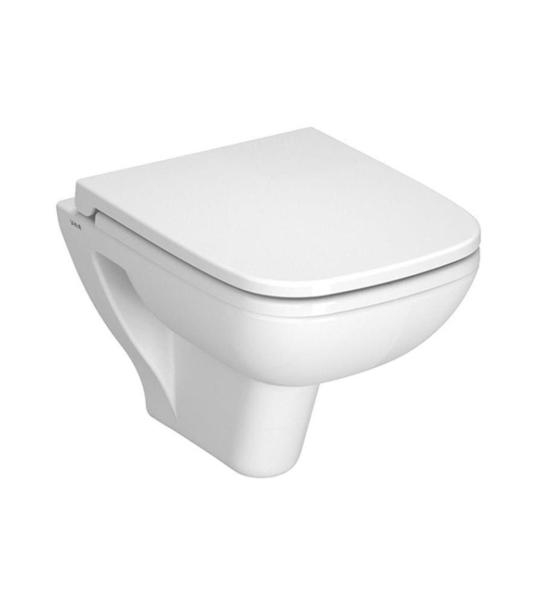 VitrA S20 Square Бела Кратка Висечка ВЦ Шоља и Nuvoplast Бавно Затворање Капак