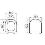 Vitra S50 веш клоцет и тивко затворање Nuvoplast капак