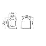 Vitra S50 Висечки тоалет и Тивко затворање на Duroplast капак