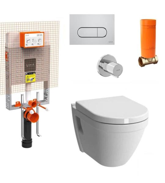 Vitra S50 Ѕидна WC шолја и Вграден Резервоар Vitra Комплет 800-2027