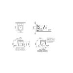 Vitra S50 Ѕидна WC шолја и Вграден Резервоар Vitra Комплет 800-2027