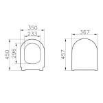VitrA S60 Rim-ex SmoothFlush Бела вешалка без канали, комплетен сет за вграден резервоар 800-2027