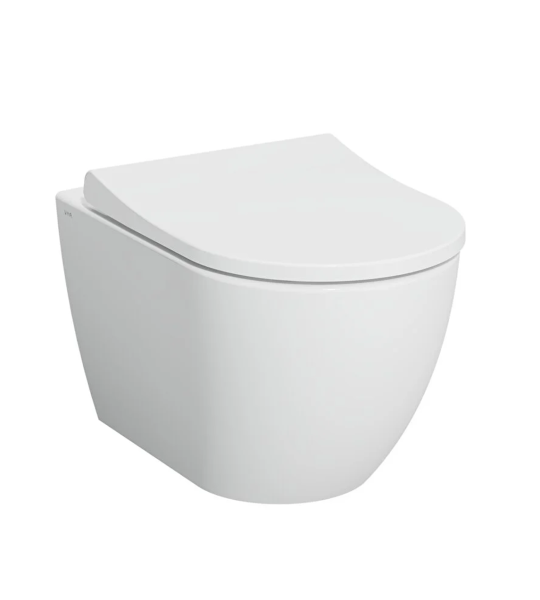 VitrA S60 Rim-ex SmoothFlush Бела Висечка WC Шоља без Канали и Бавно Затворање Капак 7510L003-0090
