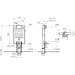 VitrA Sento Rim-ex Бела без канали веш казан, вграден резервоар комплетен сет 800-2027