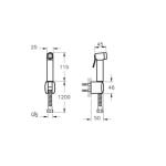 VitrA Туш за Биде Хром A45747