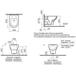 VitrA Центар Кругл Рим-екс Безканален Вештачки Водокотлив Унит 5795L003-0850