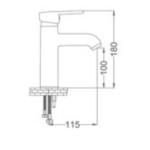 GMS Мијалник Батерија Врв Црна Хром ZRV300-K